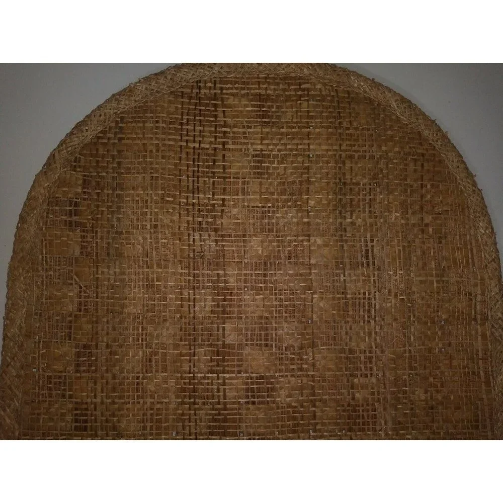 set of 2 PLACEMATS wicker Rattan WOVEN straw NWOT VINTAGE 19”x13” brown tan